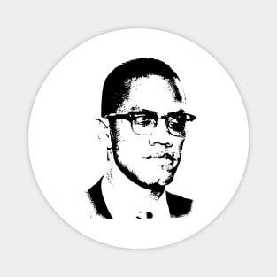 Malcolm X Portrait Magnet